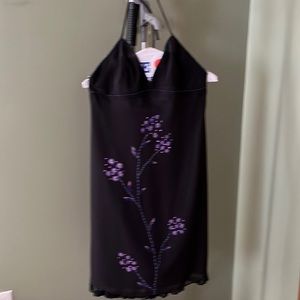 Black floral dress